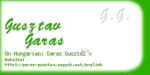 gusztav garas business card